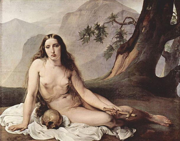 Photo:  Nude with Skull and Cross